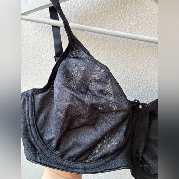 NWT Dominique Lila Everyday Lace Minimizer Bra 7001 in Black (Size: 34D) - Picture 5 of 14